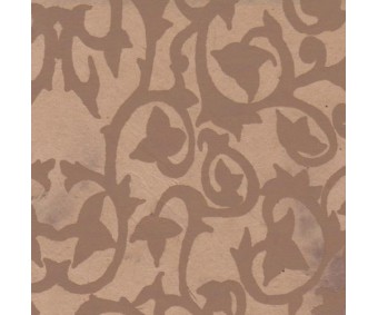 Nepaali paber MUSTRIGA 50x75cm - taimeornament, pruun